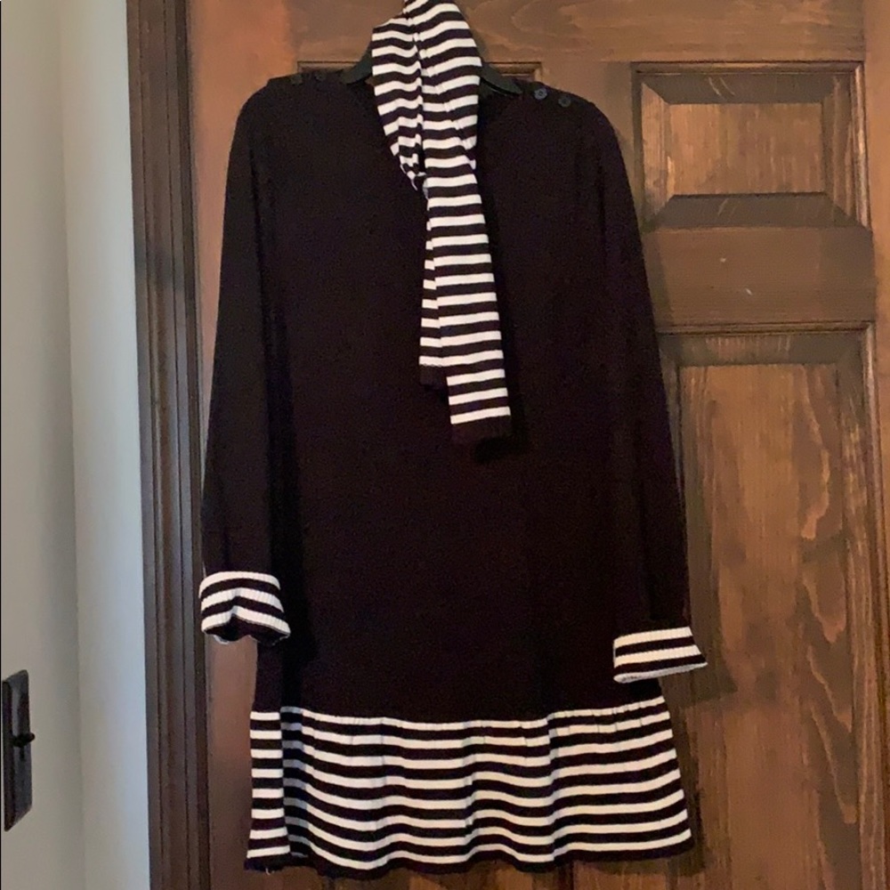 Kid’s Sweater Dress with Scarf